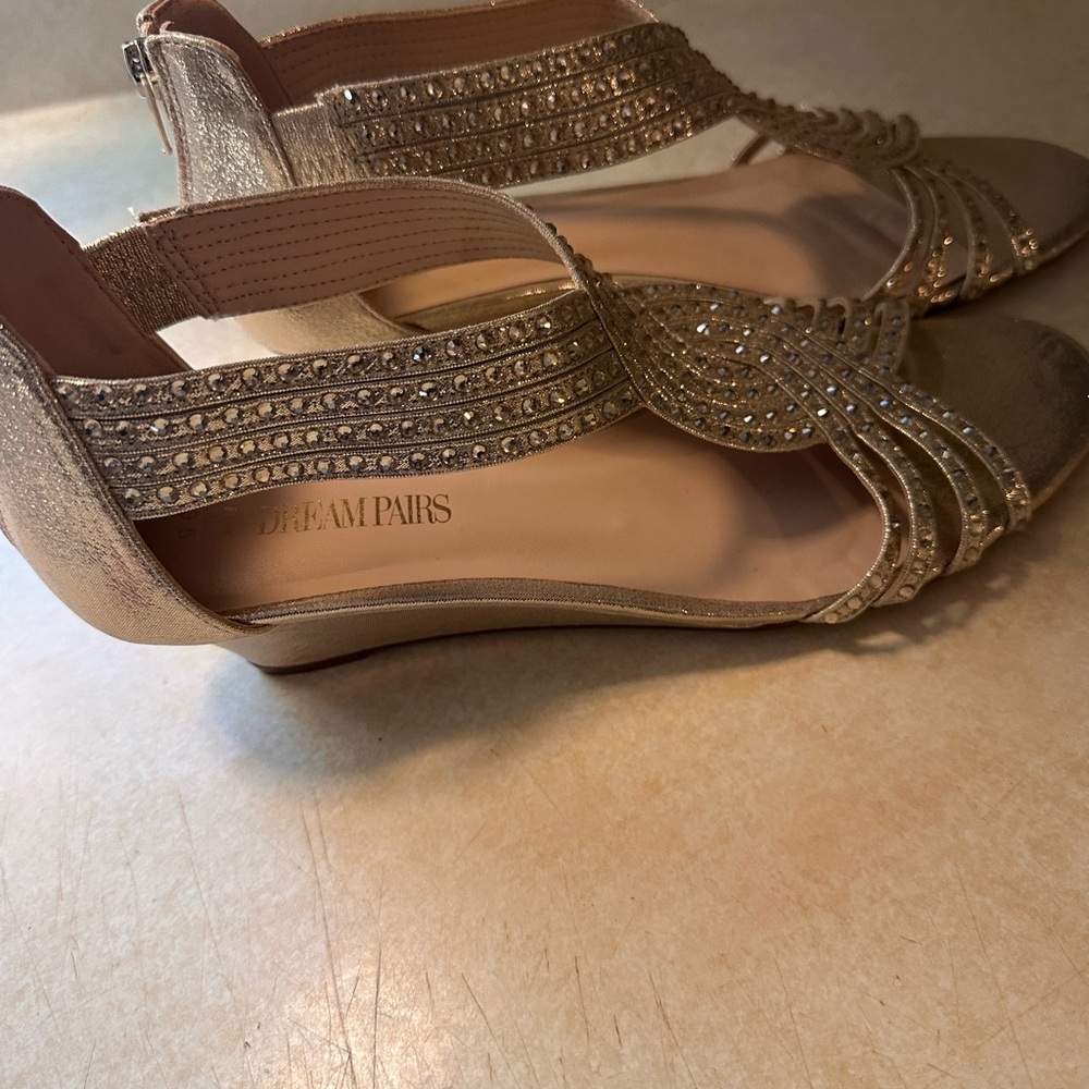 Dream Pairs Silver Strappy Heels - Picture 7 of 14